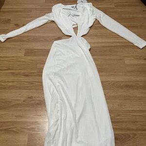 Princess Polly king white maxi with cutouts